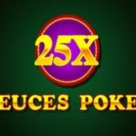 25x Deuces Poker slot logo by iSoftBet at Rainbet Casino