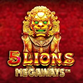5 Lions Megaways by Pragmatic Play, showcased at rain-bets.org – game logo