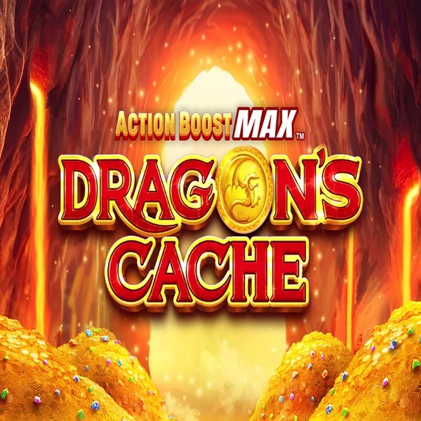 Action Boost Max Dragon's Cache logo by SpinPlay Games Rainbet Casino