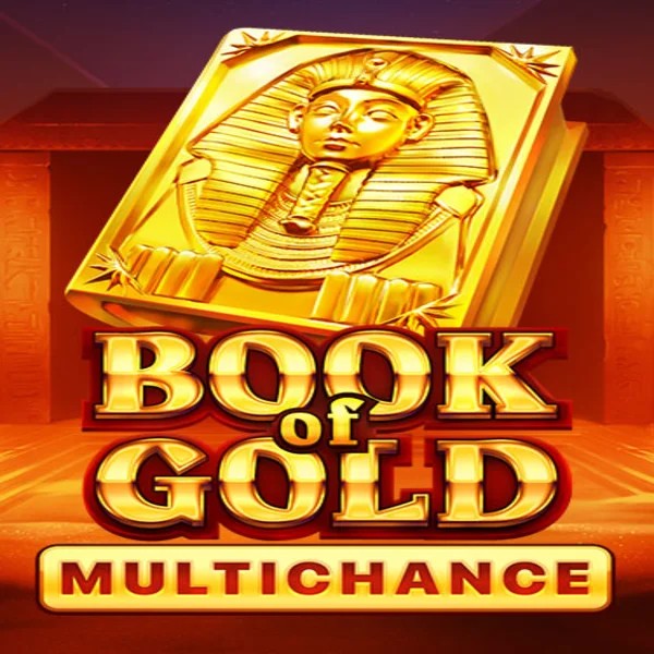 Try Book of Gold Multichance slot by Playson on rain-bets.org – logo image