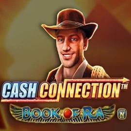 Cash Connection Book Of Ra by Novomatic, showcased at rain-bets.org – game logo