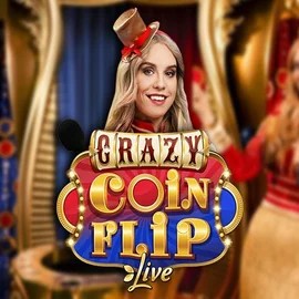 Crazy Coin Flip logo – Live Casino by Evolution at Rainbet Casino