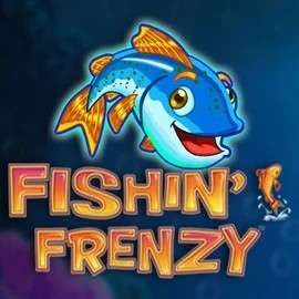 Official Slots logo: Fishin Frenzy by Blueprint Gaming at Rainbet Casino