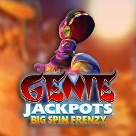 Genie Jackpots: Big Spin Frenzy slot logo by Blueprint Gaming at Rainbet Casino