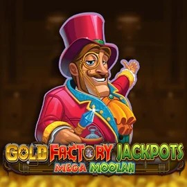Enjoy Gold Factory Jackpots Mega Moolah by Aurum Signature Studios – logo hosted on rain-bets.org