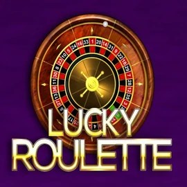 Lucky Roulette slot logo by Belatra Games at Rainbet Casino