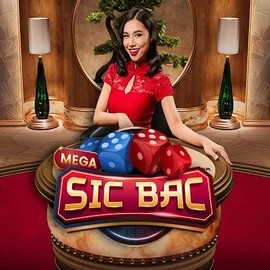 Official Live Casino logo: Mega Sic Bac by Pragmatic Play at Rainbet Casino