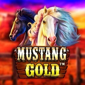 Mustang Gold slot logo by Pragmatic Play at Rainbet Casino