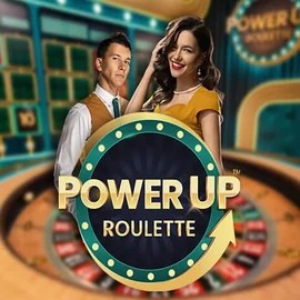 PowerUP Roulette logo – Live Casino by Pragmatic Play at Rainbet Casino