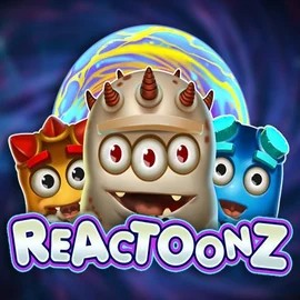 Reactoonz by Play'n GO, showcased at rain-bets.org – game logo