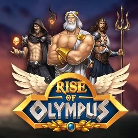 Rise of Olympus slot logo by Play'n GO at Rainbet Casino