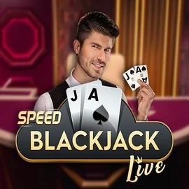 Speed Blackjack slot logo by Pragmatic Play at Rainbet Casino