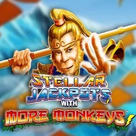 Stellar Jackpots with More Monkeys casino game by Lightning Box Game – featured logo at Rainbet Casino